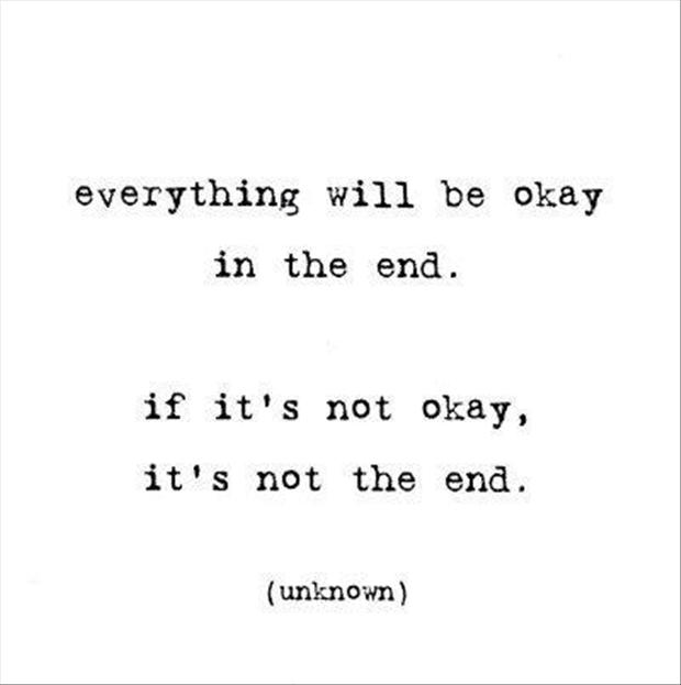 Me, on feeling okay.